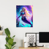 Fantasy Mermaid Poster (Thuiskantoor)