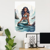 Fantasy Mermaid Poster (Thuiskantoor)