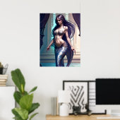 Fantasy Mermaid Poster (Thuiskantoor)