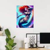 Fantasy Mermaid Poster (Thuiskantoor)
