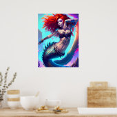 Fantasy Mermaid Poster (Keuken)