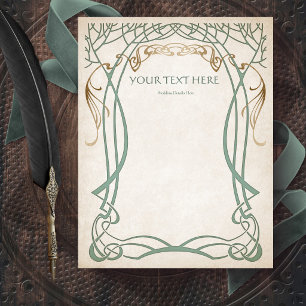 Fantasy Middeleeuwse Keltische Bruiloft Flyer