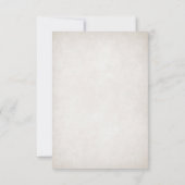 Fantasy middeleeuwse Keltische bruiloft RSVP Kaartje (Achterkant)