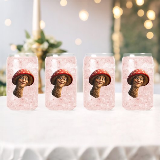 Fantasy mischief double sided smiling magic mushro blikvorm glas (Insitu (Huwelijk))