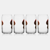 Fantasy mischief double sided smiling magic mushro blikvorm glas (Links)