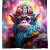Fantasy Monkey King Douchegordijn (Voorkant)