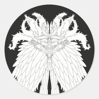 Fantasy Monster Ronde Sticker
