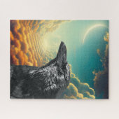 Fantasy Moon Black Raven Legpuzzel (Horizontaal)