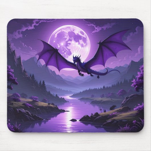 Fantasy Moonlight Mouse Pad for Gamers & Creators  Muismat (Voorkant)
