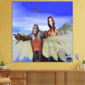 Fantasy Moth Hunters Canvas Afdruk (Insitu (Woonkamer))