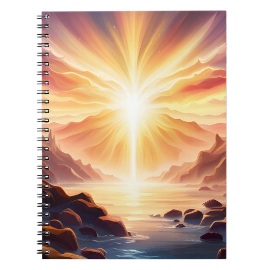 Fantasy Mountain Valley Lake Notitieboek (Voorkant)