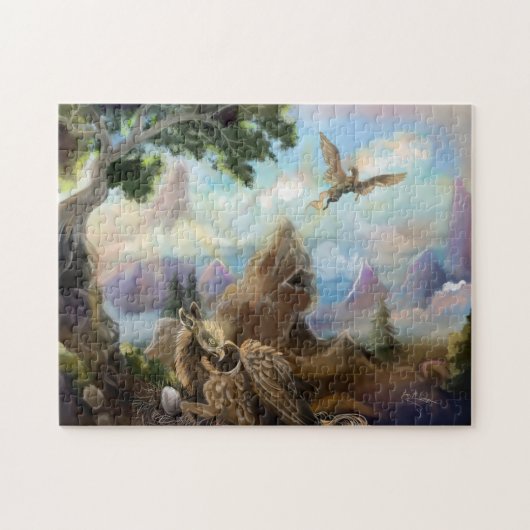 Fantasy Mountains Griffin Nest Legpuzzel (Horizontaal)