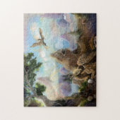 Fantasy Mountains Griffin Nest Legpuzzel (Verticaal)