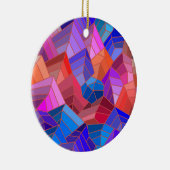 Fantasy Mountains Uitzicht uit de Sky Keramisch Ornament (Rechts)