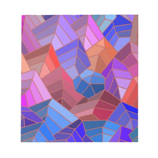 Fantasy Mountains Uitzicht uit de Sky Notitieblok (Voorkant)