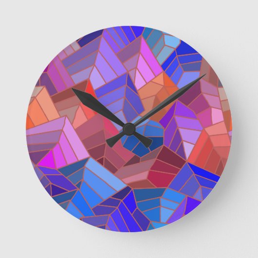 Fantasy Mountains Uitzicht uit de Sky Ronde Klok (Voorkant)