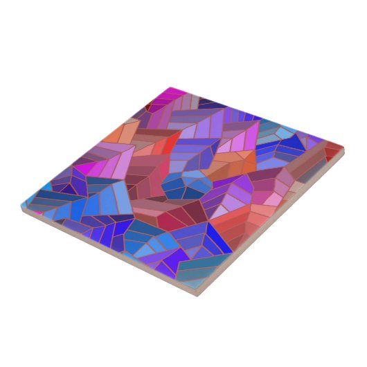 Fantasy Mountains Uitzicht uit de Sky Tegeltje (Zijkant)