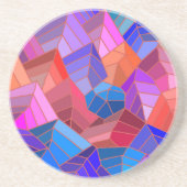 Fantasy Mountains Uitzicht uit de Sky Zandsteen Onderzetter (Voorkant)