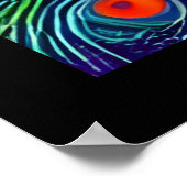 Fantasy Multicolored Peacock Poster (Hoek)