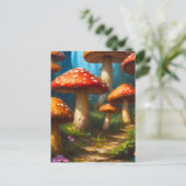 Fantasy Mushrom Briefkaart (Staand voorkant)