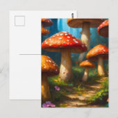 Fantasy Mushrom Briefkaart (Voorkant / Achterkant)