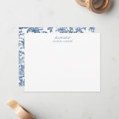 Fantasy Mythical Creats  Toile-Blue Notitiekaartje (Voorkant / Achterkant in situ)