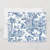 Fantasy Mythical Creats  Toile-Blue Notitiekaartje (Achterkant)