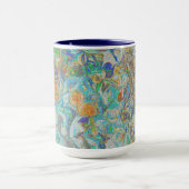 Fantasy Nature Abstract - Boho Colorful Art Mok (Midden)