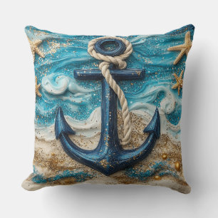 Fantasy Nautical Anchor Sierkussen