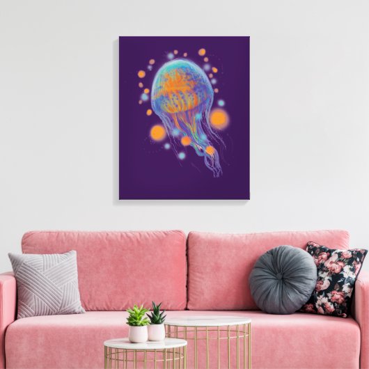 fantasy oceaandier canvas afdruk (Insitu (Woonkamer))