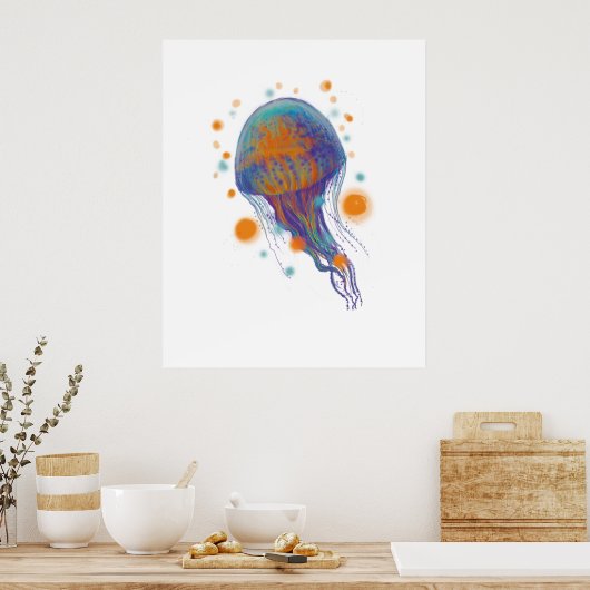 fantasy oceaandier poster (Keuken)