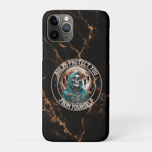 Fantasy ontwerp marmer | Grim Reaper | Motivatie Case-Mate iPhone Case (Achterkant)