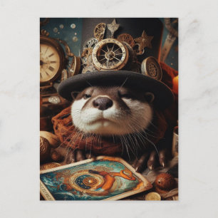 Fantasy Otter Steampunk Tarot Kaart Reader