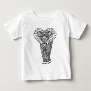 Fantasy Patterned Elephant Doodle