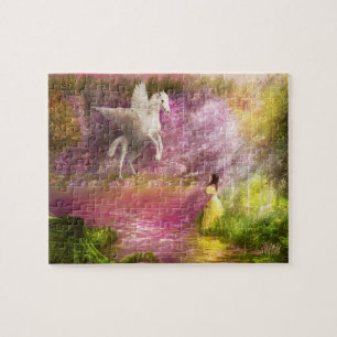 Fantasy - Pegasus - De betoverende tuin Legpuzzel