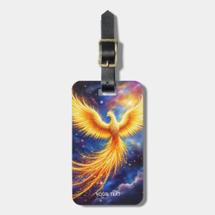 Fantasy Phoenix Sterren Ruimte Bagagelabel