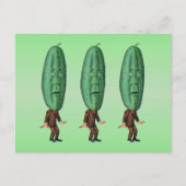 Fantasy Pickle Man Brown Suit Briefkaart (Voorkant)