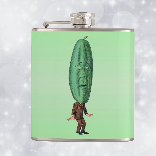 Fantasy Pickle Man Brown Suit Heupfles