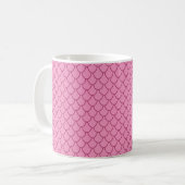 FANTASY PINK DRAGON SCALES PATTERN Novelty Koffiemok (Voorkant links)