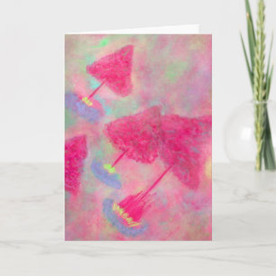 Fantasy Pink Trees Wenskaart Kaart