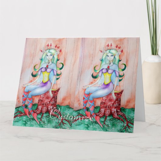 Fantasy Pixie Fairy Thunder_Cove Kaart (Voorkant)