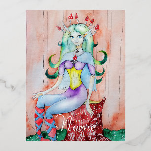 Fantasy Pixie Fee Thunder_Cove Folie Feestdagen Briefkaart