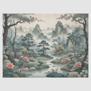 Fantasy Plant en Flower Forest Tissue Paper Tissuepapier