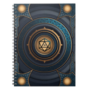 Fantasy Polyhedral D20 Dice Tabletop RPG Notitieboek