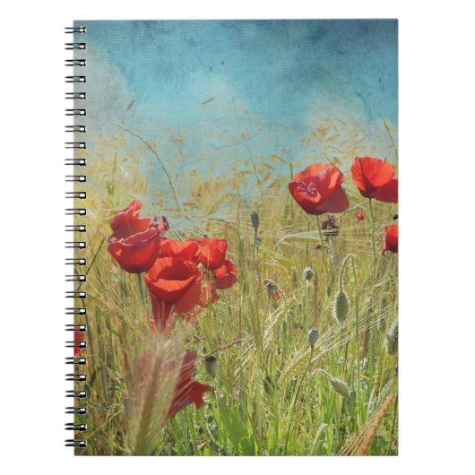 Fantasy poppies notitieboek (Voorkant)