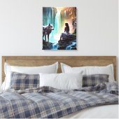 Fantasy- Premium omwikkeld canvas (glans) Afdruk (Insitu (Slaapkamer))