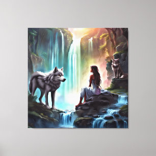 Fantasy- Premium omwikkeld canvas (glans) Afdruk