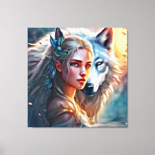 Fantasy- Premium omwikkeld canvas (glans) Afdruk