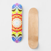 Fantasy Priest Mage Magical Vibrant Mandela Skateboard (Voorkant)