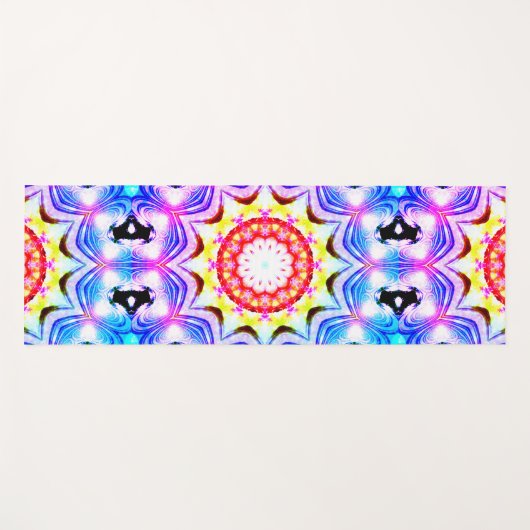 Fantasy Priest Mage Magical Vibrant Mandela Yogamat (Voorkant (horizontaal))